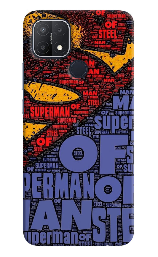 Superman Oppo A15/A15s Hard Case Back Cover by Casekaro