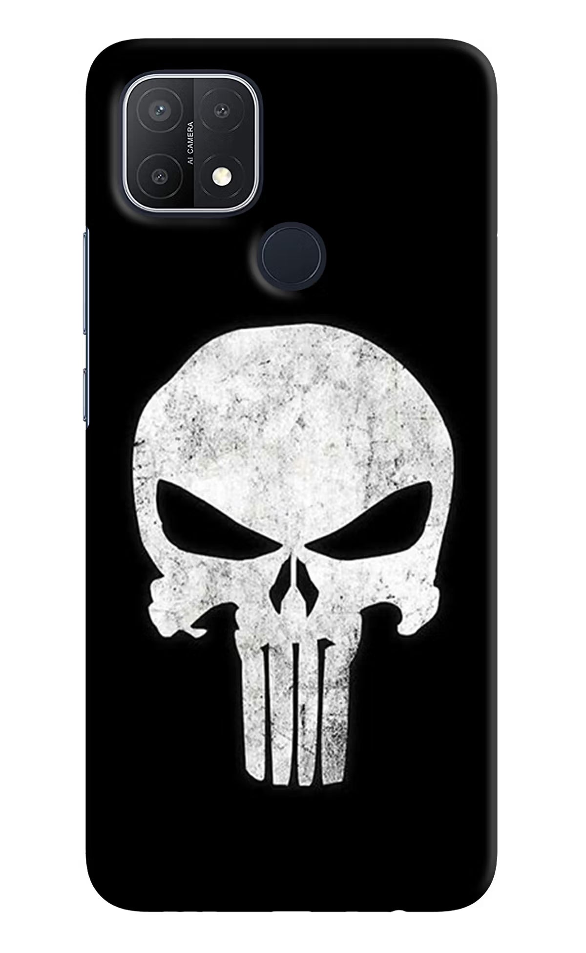 Punisher Skull Oppo A15/A15s Hard Case Back Cover by Casekaro