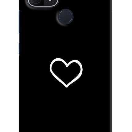 Heart Oppo A15/A15s Hard Case Back Cover by Casekaro