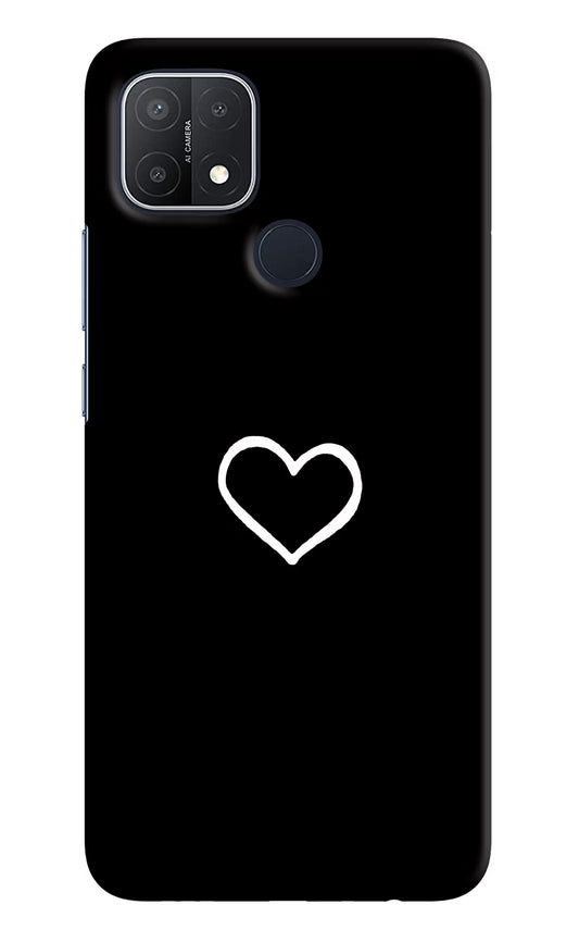 Heart Oppo A15/A15s Hard Case Back Cover by Casekaro