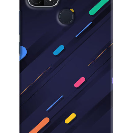 Abstract Design Oppo A15/A15s Hard Case Back Cover by Casekaro