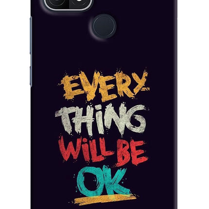 Everything Will Be Ok Oppo A15/A15s Hard Case Back Cover by Casekaro