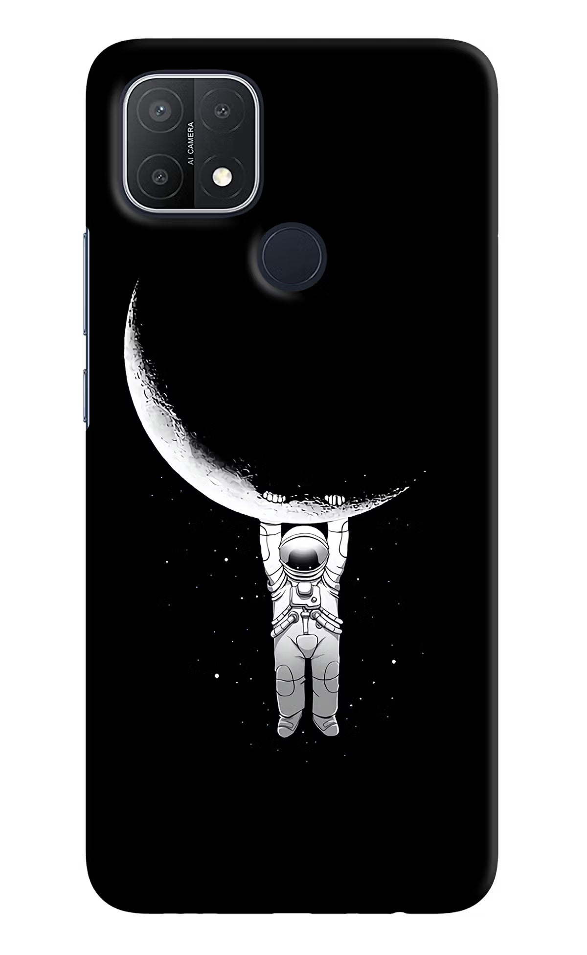 Moon Space Oppo A15/A15s Hard Case Back Cover by Casekaro