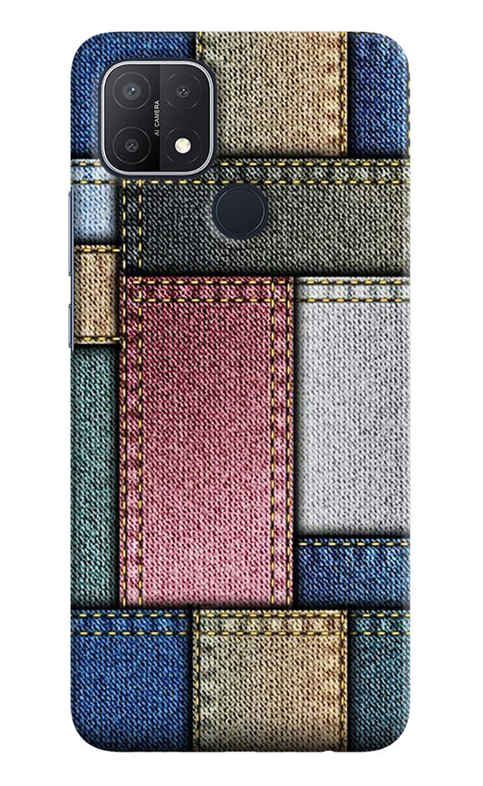 Multicolor Jeans Oppo A15/A15s Hard Case Back Cover by Casekaro