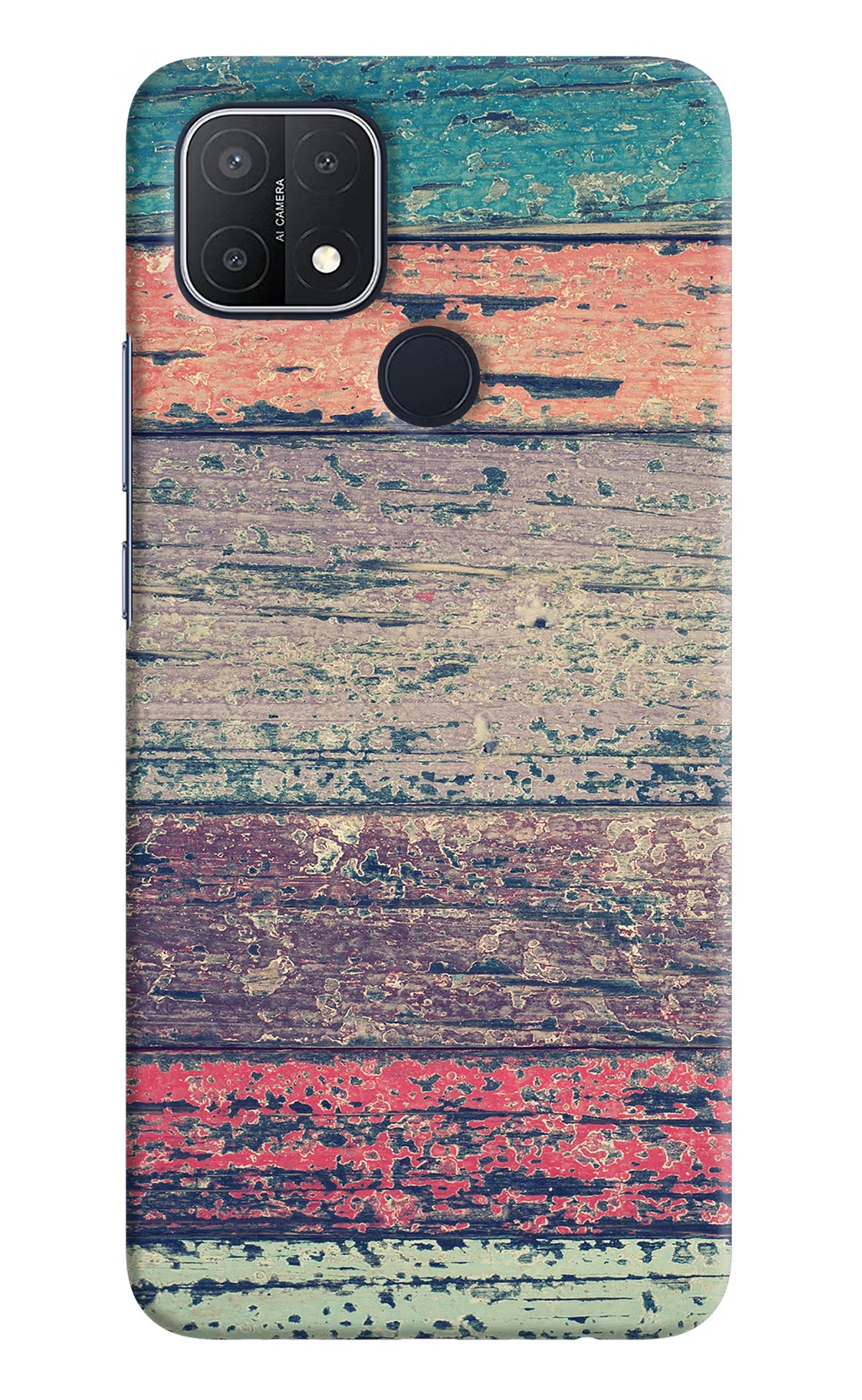 Colourful Wall Oppo A15/A15s Hard Case Back Cover by Casekaro