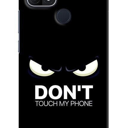 Don'T Touch My Phone Oppo A15/A15s Hard Case Back Cover by Casekaro