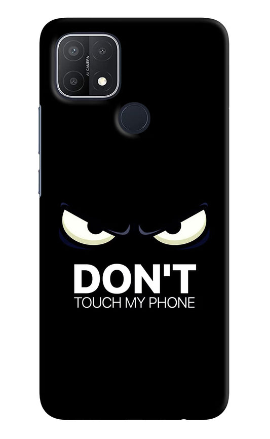 Don'T Touch My Phone Oppo A15/A15s Hard Case Back Cover by Casekaro