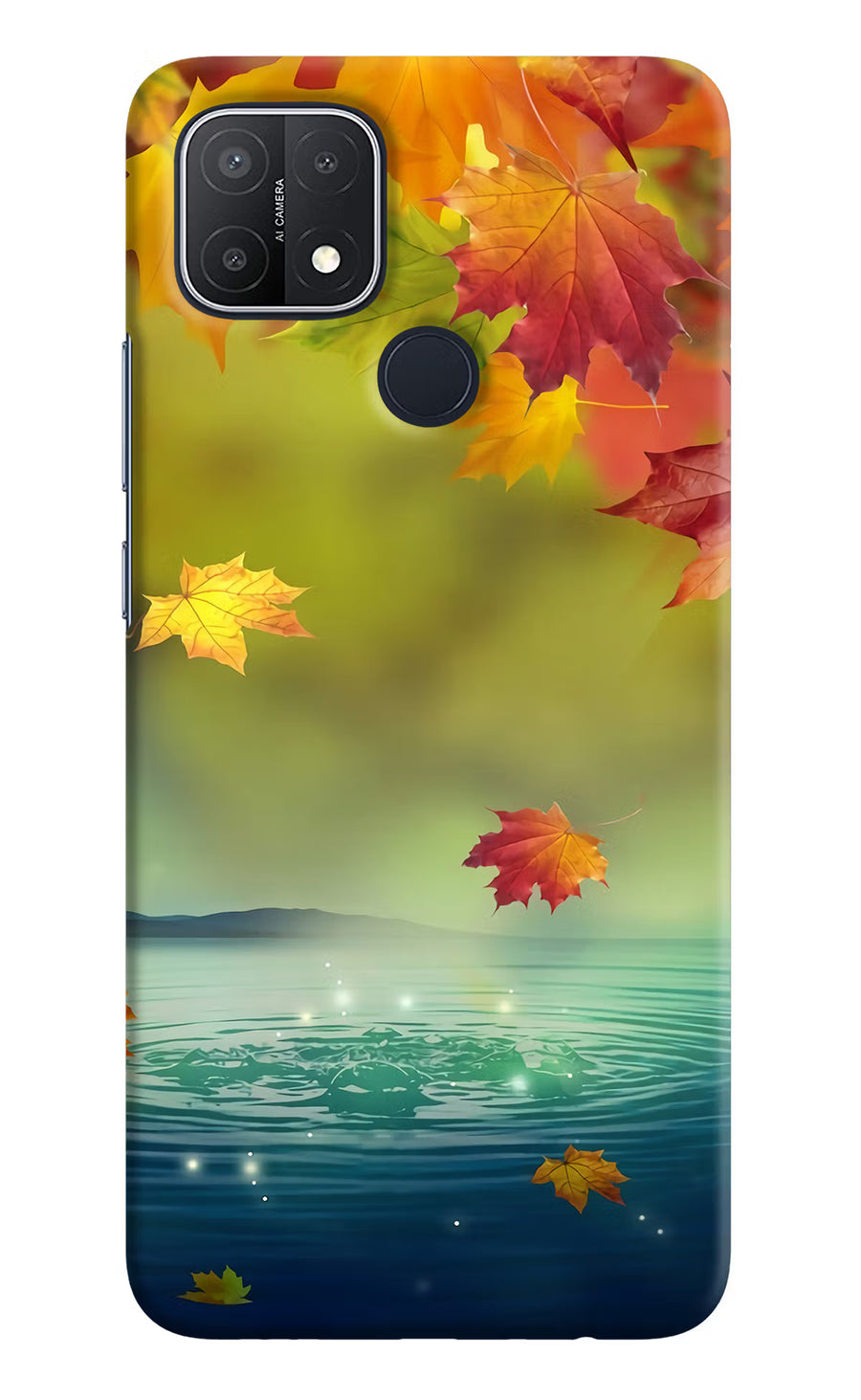 Flowers Oppo A15/A15s Back Cover, Hard case