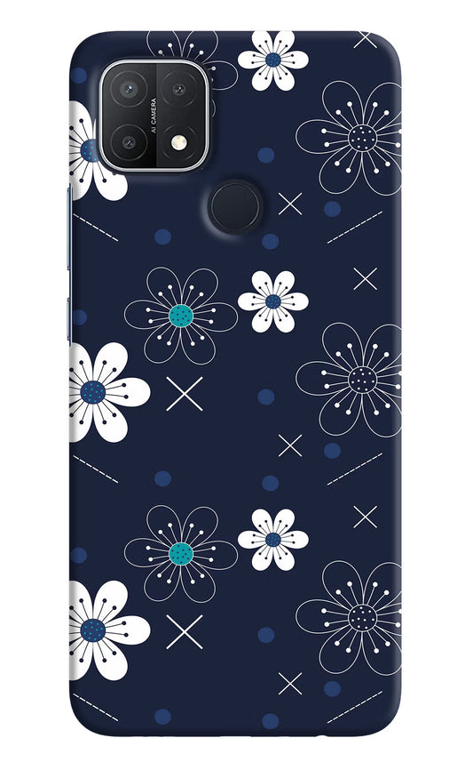 Flowers Oppo A15/A15s Hard Case Back Cover by Casekaro