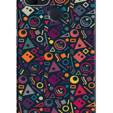 Geometric Abstract Oppo A15/A15s Hard Case Back Cover by Casekaro