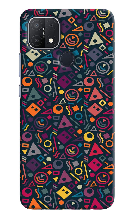 Geometric Abstract Oppo A15/A15s Hard Case Back Cover by Casekaro