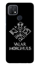 Valar Morghulis | Game Of Thrones Oppo A15/A15s Hard Case Back Cover by Casekaro