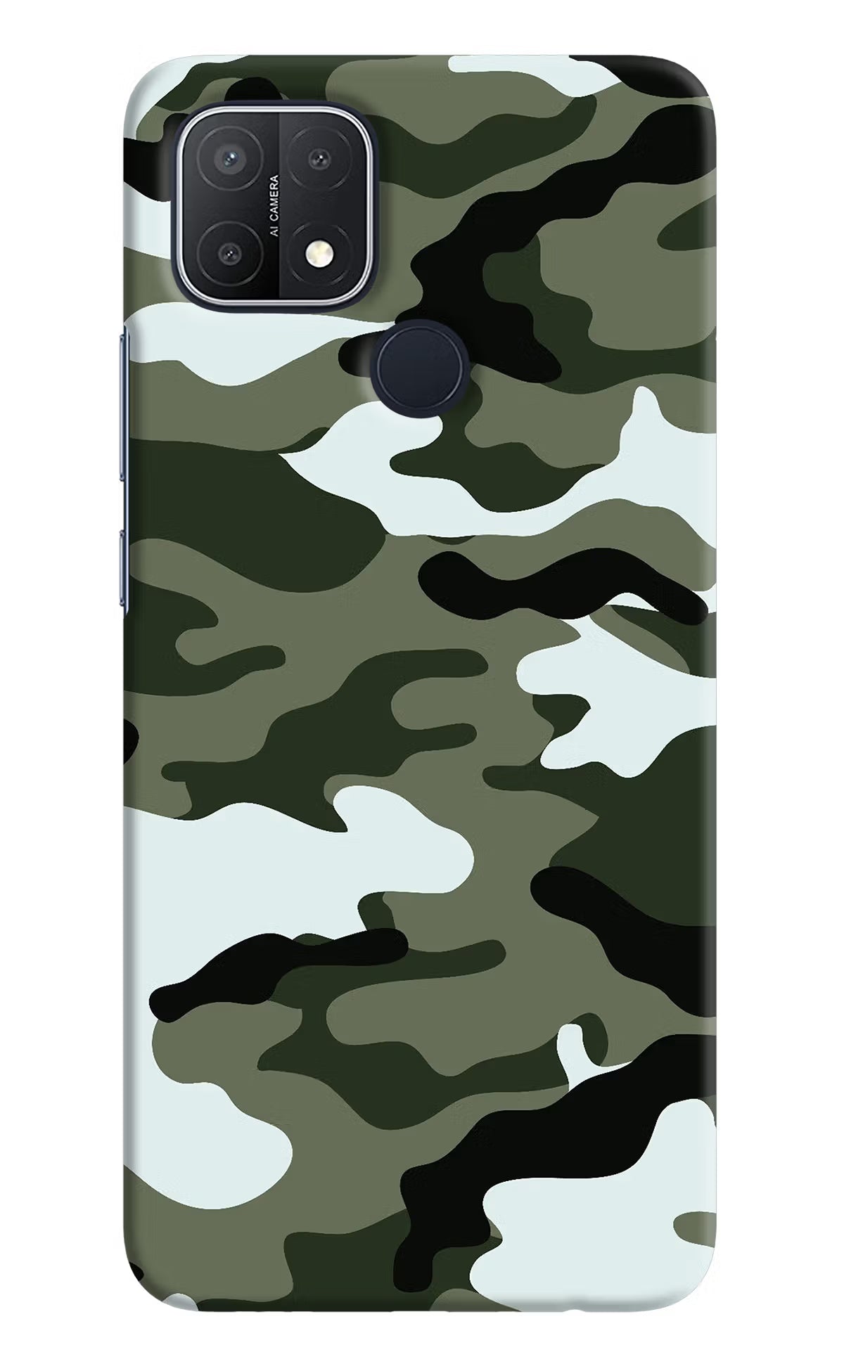 Camouflage Oppo A15/A15s Hard Case Back Cover by Casekaro