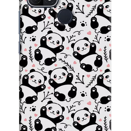 Cute Panda Oppo A15/A15s Hard Case Back Cover by Casekaro