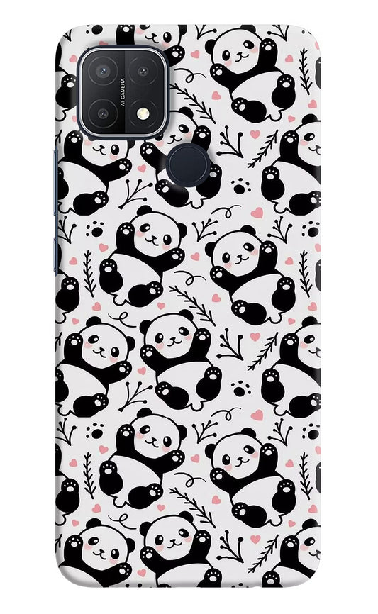 Cute Panda Oppo A15/A15s Hard Case Back Cover by Casekaro