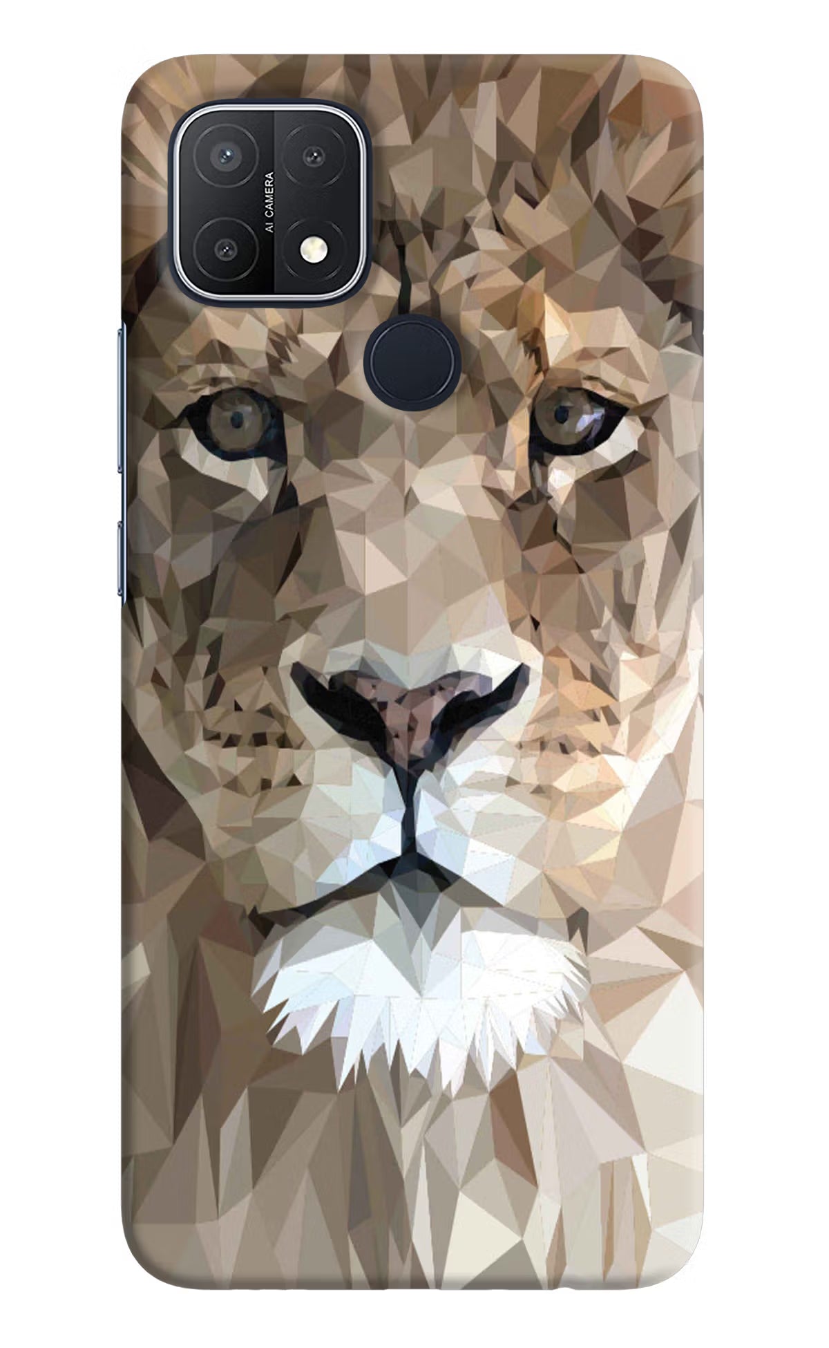 Lion Art Oppo A15/A15s Hard Case Back Cover by Casekaro