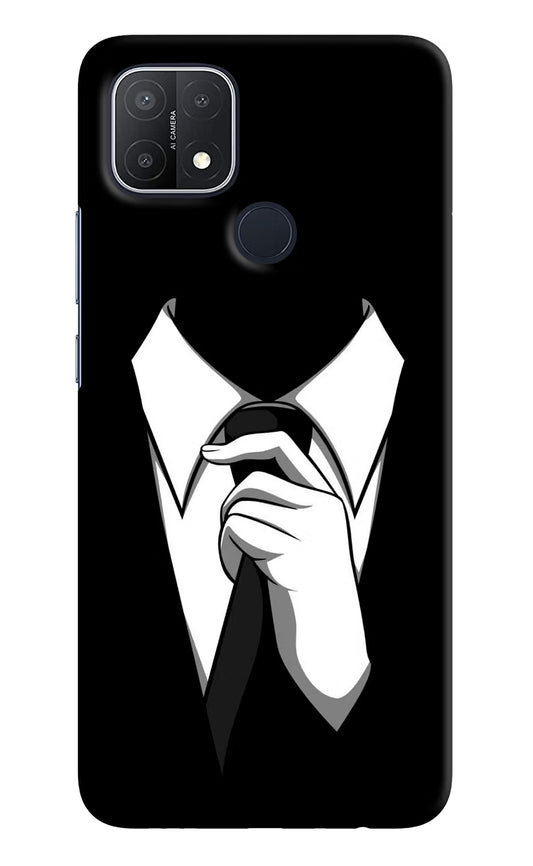 Black Tie Oppo A15/A15s Hard Case Back Cover by Casekaro