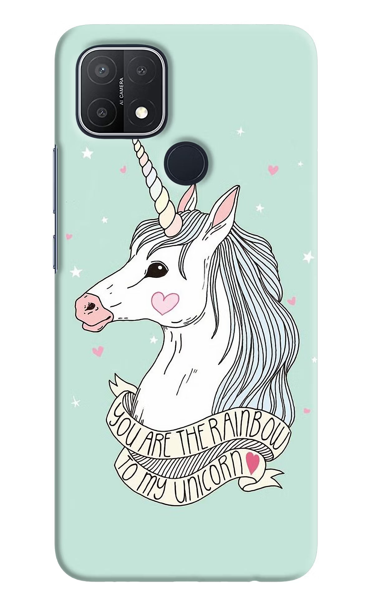 Unicorn Wallpaper Oppo A15/A15s Hard Case Back Cover by Casekaro