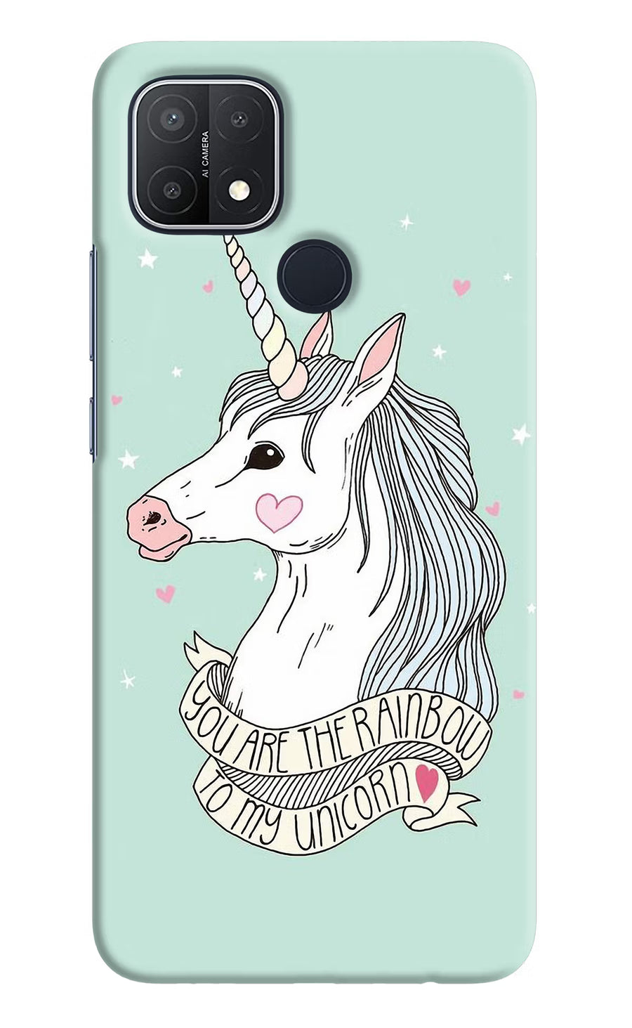 Unicorn Wallpaper Oppo A15/A15s Back Cover, Hard case