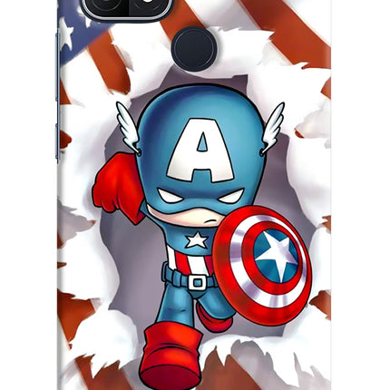 Captain America Oppo A15/A15s Hard Case Back Cover by Casekaro