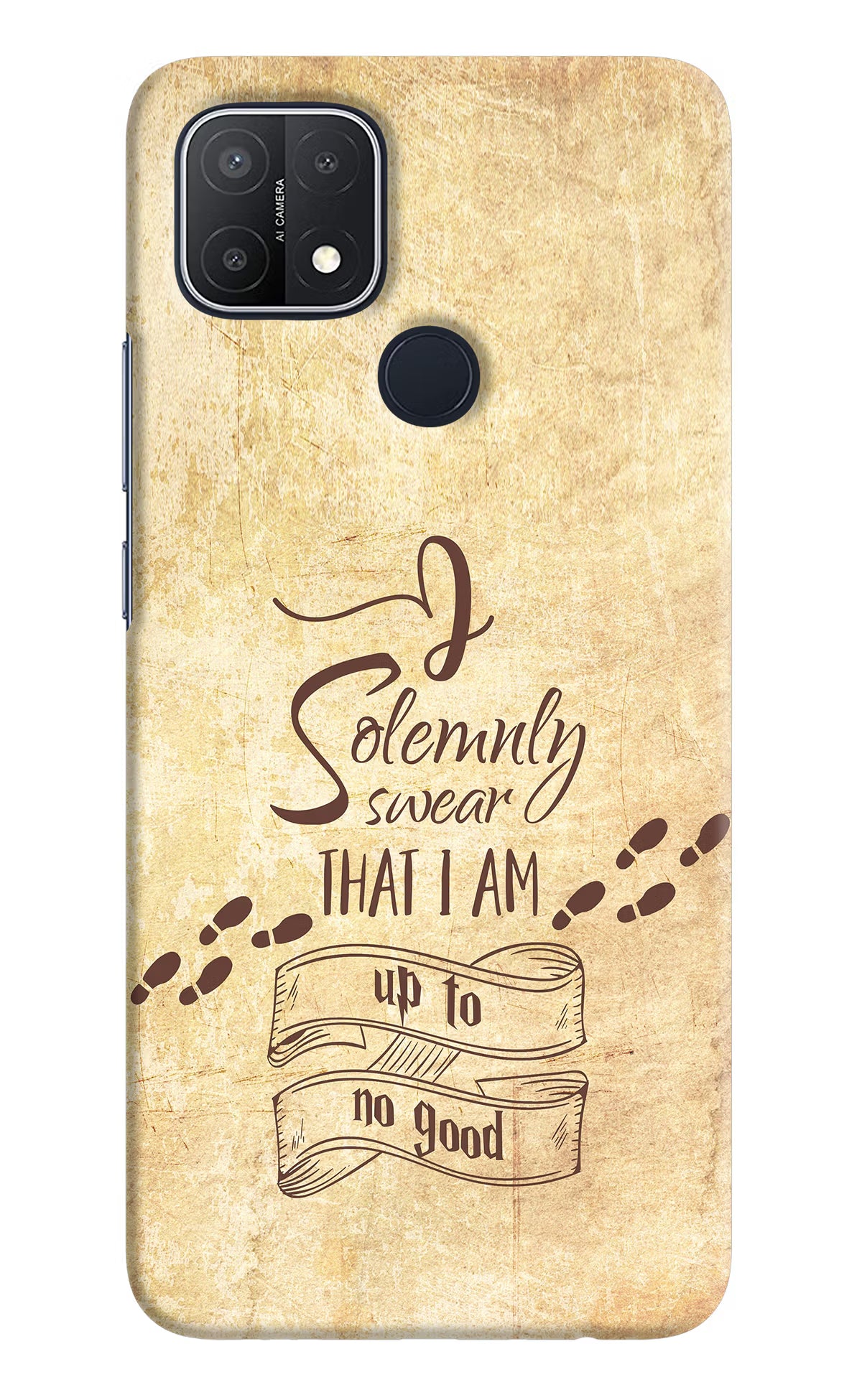 I Solemnly swear that i up to no good Oppo A15/A15s Hard Case Back Cover by Casekaro