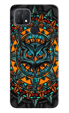 Angry Owl Art Oppo A15/A15s Hard Case Back Cover by Casekaro