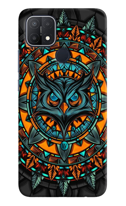 Angry Owl Art Oppo A15/A15s Hard Case Back Cover by Casekaro