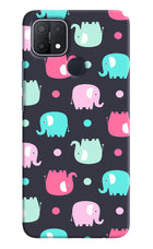 Elephants Oppo A15/A15s Hard Case Back Cover by Casekaro