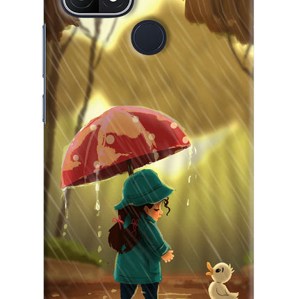 Rainy Day Oppo A15/A15s Hard Case Back Cover by Casekaro