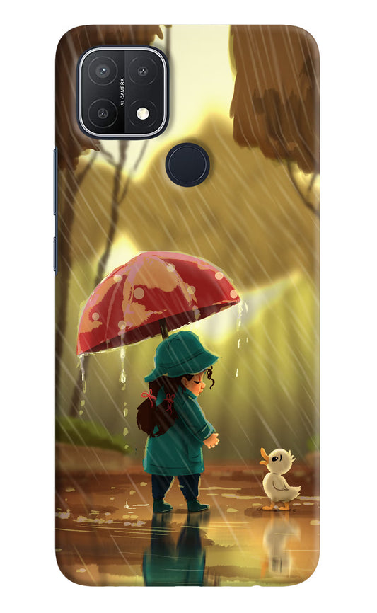 Rainy Day Oppo A15/A15s Hard Case Back Cover by Casekaro