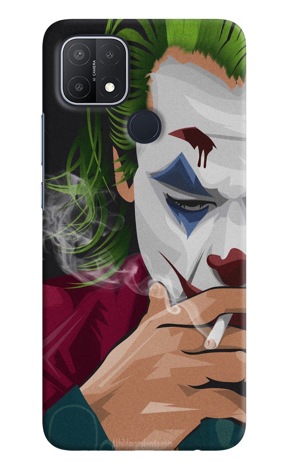 Joker Smoking Oppo A15/A15s Hard Case Back Cover by Casekaro