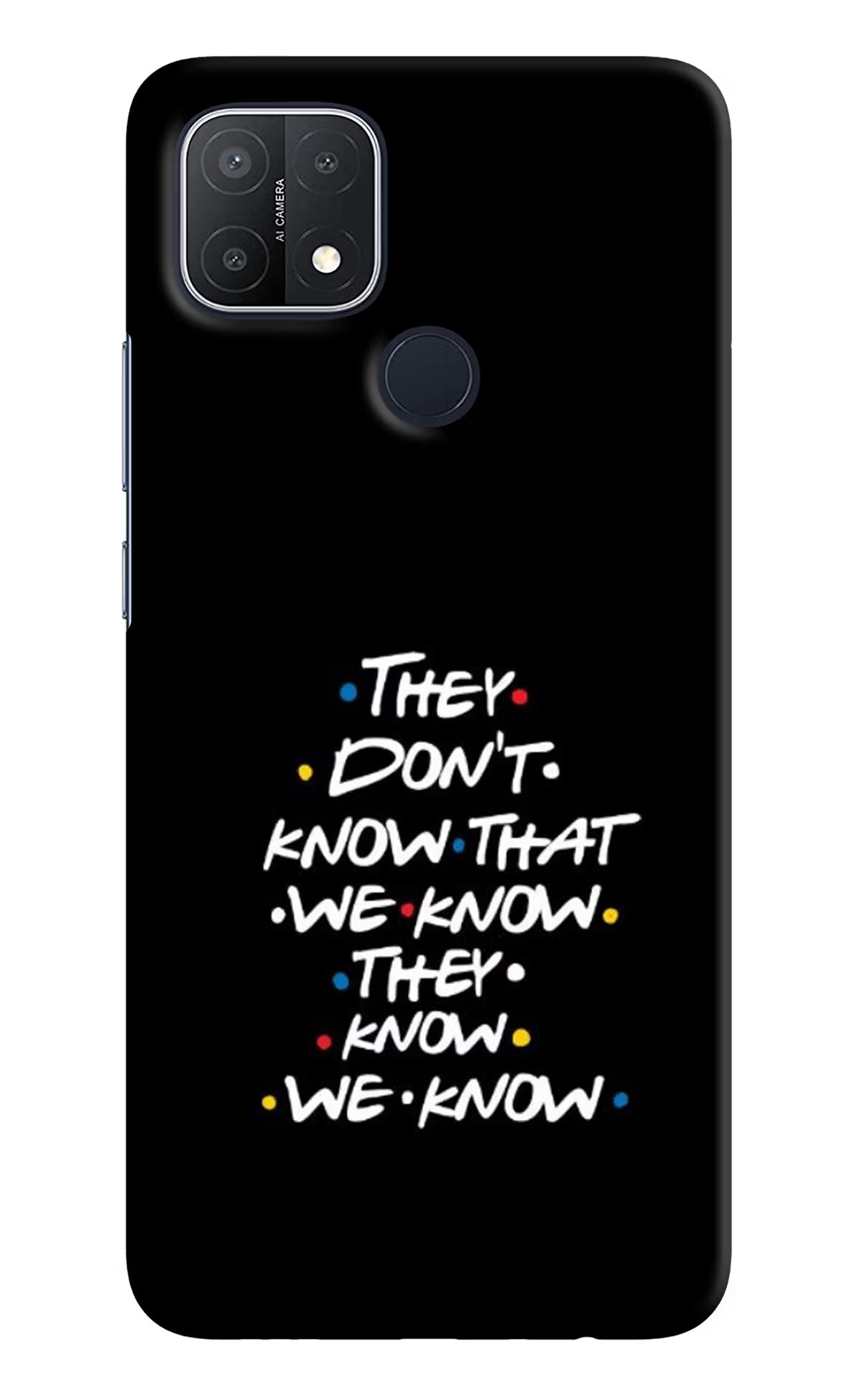 FRIENDS Dialogue Oppo A15/A15s Hard Case Back Cover by Casekaro