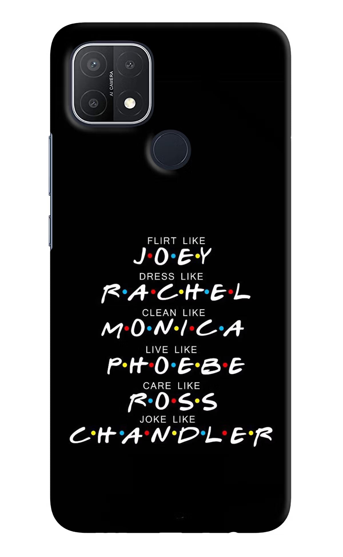 FRIENDS Character Oppo A15/A15s Hard Case Back Cover by Casekaro