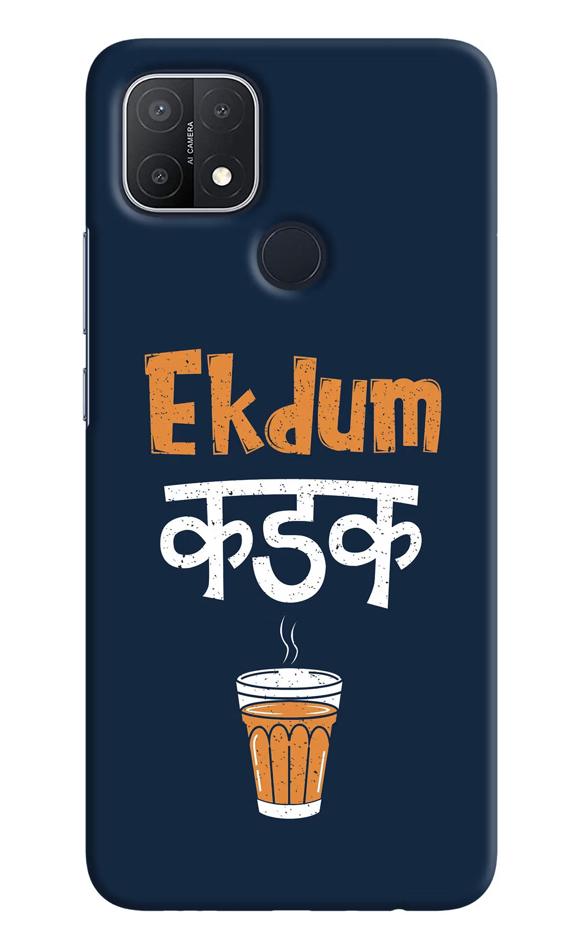 Ekdum Kadak Chai Oppo A15/A15s Hard Case Back Cover by Casekaro