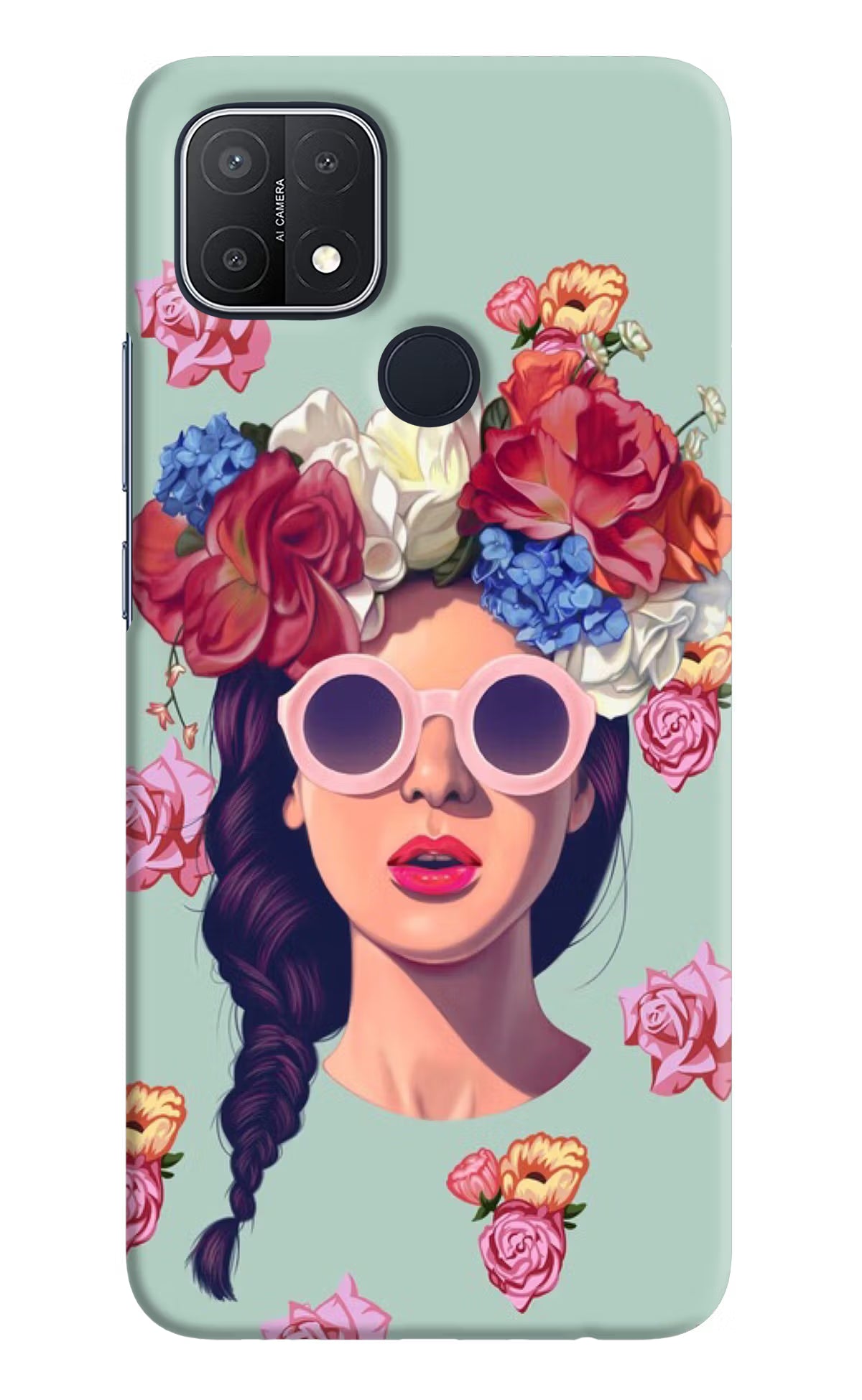 Pretty Girl Oppo A15/A15s Hard Case Back Cover by Casekaro