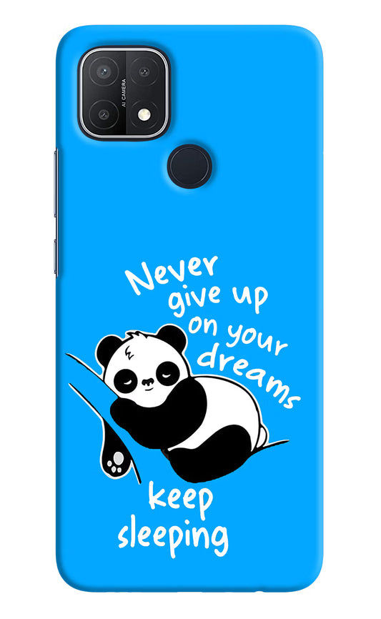 Keep Sleeping Oppo A15/A15s Hard Case Back Cover by Casekaro