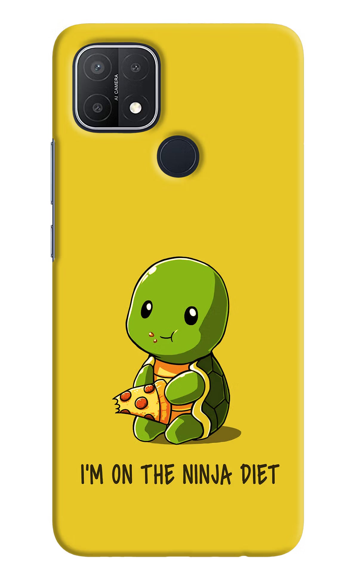 I'm on Ninja Diet Oppo A15/A15s Hard Case Back Cover by Casekaro