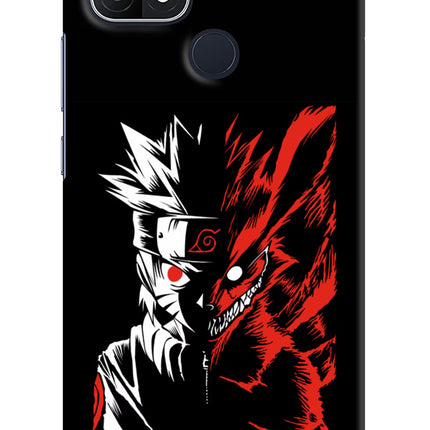 Naruto Two Face Oppo A15/A15s Hard Case Back Cover by Casekaro