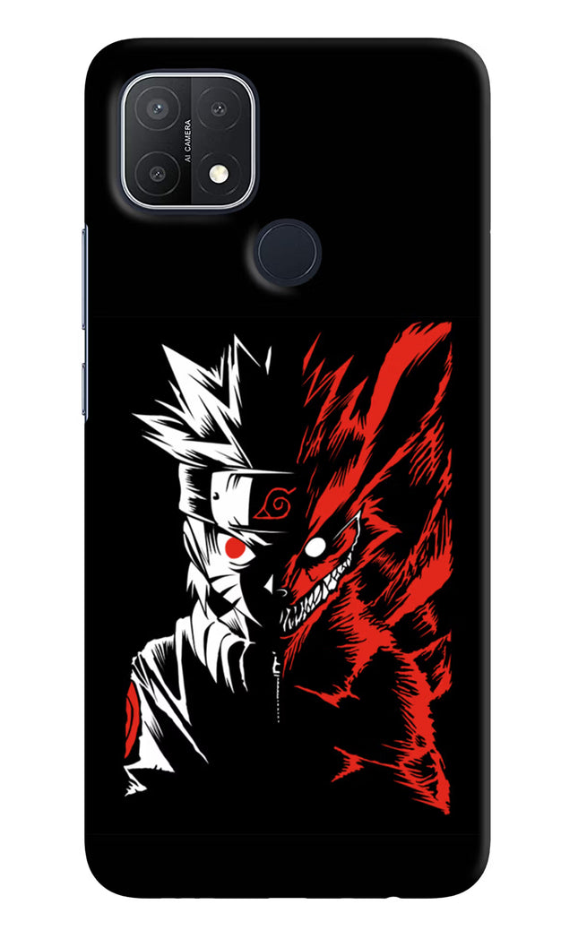 Naruto Two Face Oppo A15/A15s Hard Case Back Cover by Casekaro