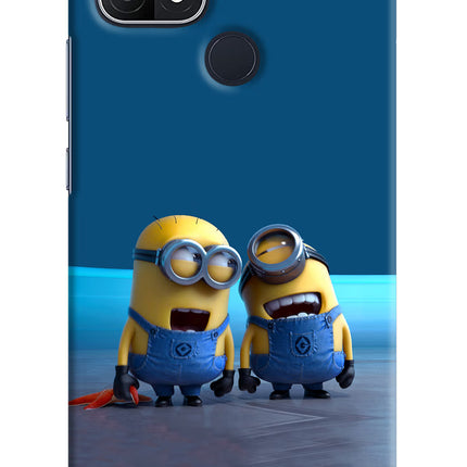 Minion Laughing Oppo A15/A15s Hard Case Back Cover by Casekaro