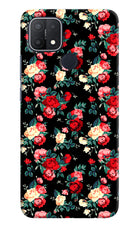 Rose Pattern Oppo A15/A15s Hard Case Back Cover by Casekaro