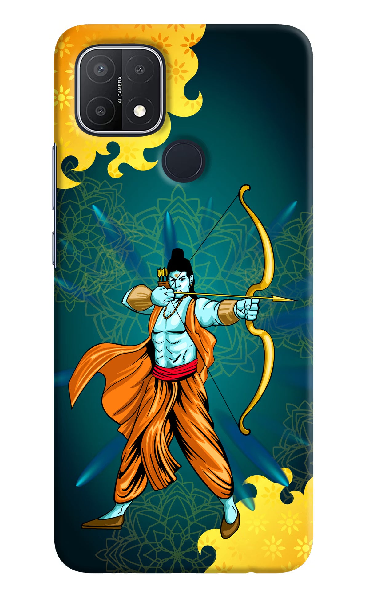 Lord Ram - 6 Oppo A15/A15s Hard Case Back Cover by Casekaro