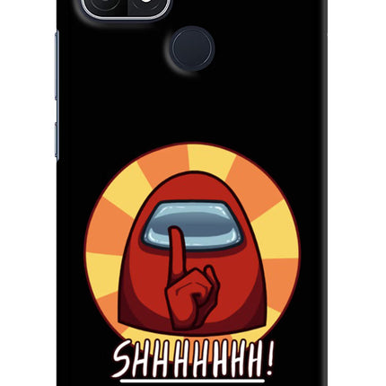 Among Us Shhh! Oppo A15/A15s Hard Case Back Cover by Casekaro
