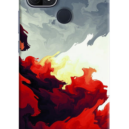 Fire Cloud Oppo A15/A15s Hard Case Back Cover by Casekaro