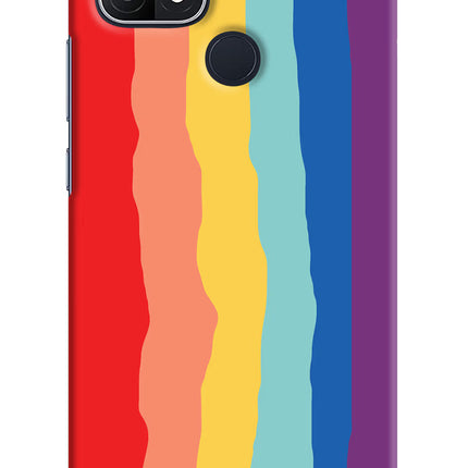 Rainbow Oppo A15/A15s Hard Case Back Cover by Casekaro