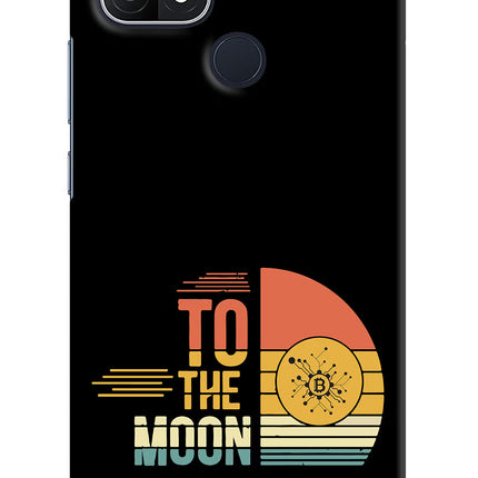 To the Moon Oppo A15/A15s Hard Case Back Cover by Casekaro