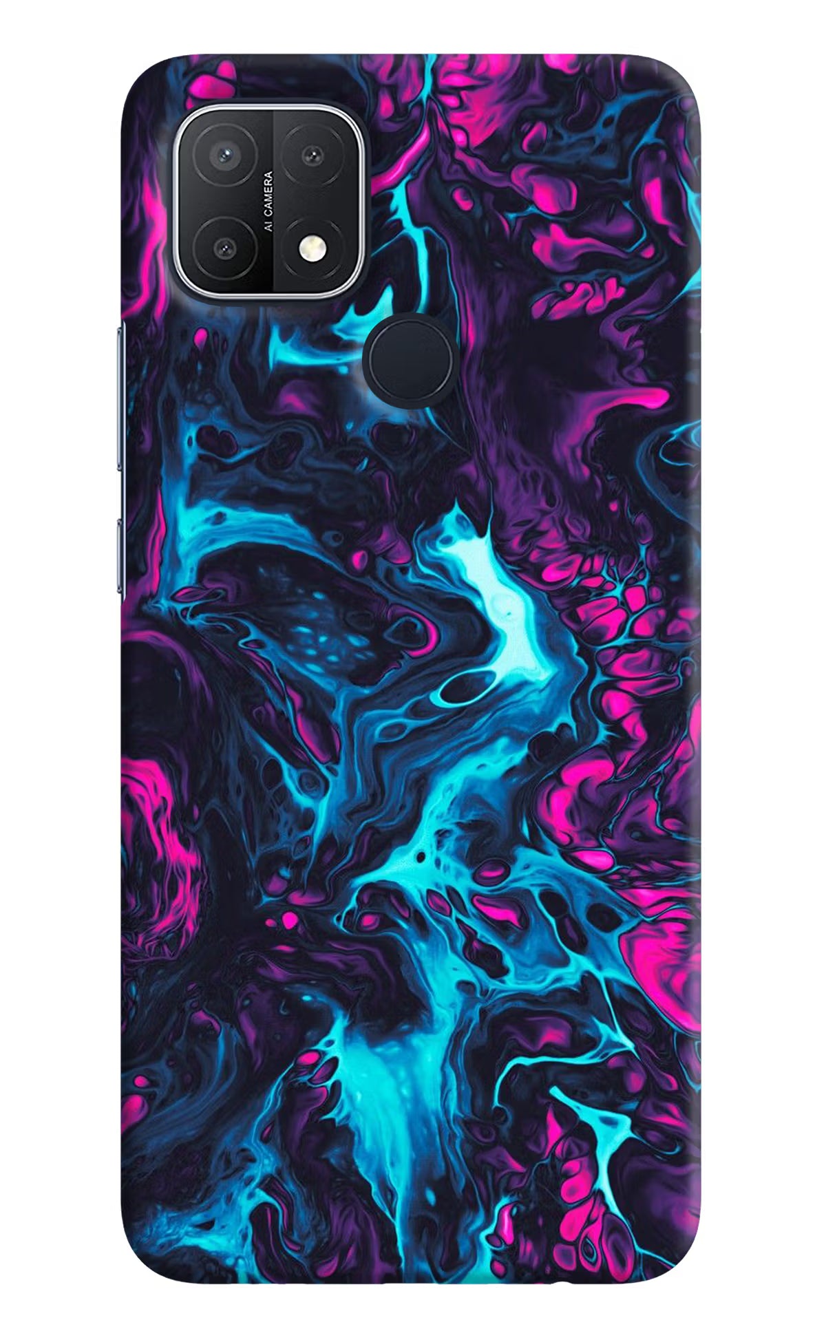 Abstract Oppo A15/A15s Hard Case Back Cover by Casekaro