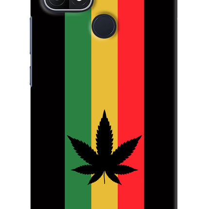 Weed Flag Oppo A15/A15s Hard Case Back Cover by Casekaro