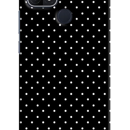 White Dots Oppo A15/A15s Hard Case Back Cover by Casekaro