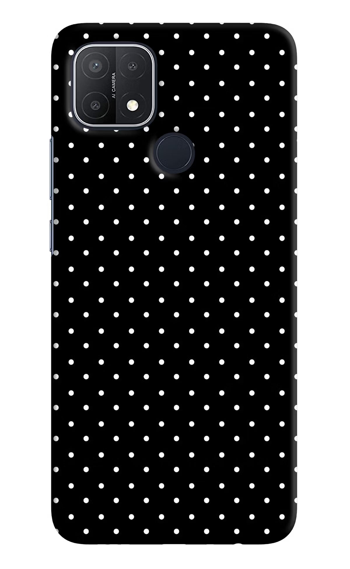 White Dots Oppo A15/A15s Hard Case Back Cover by Casekaro